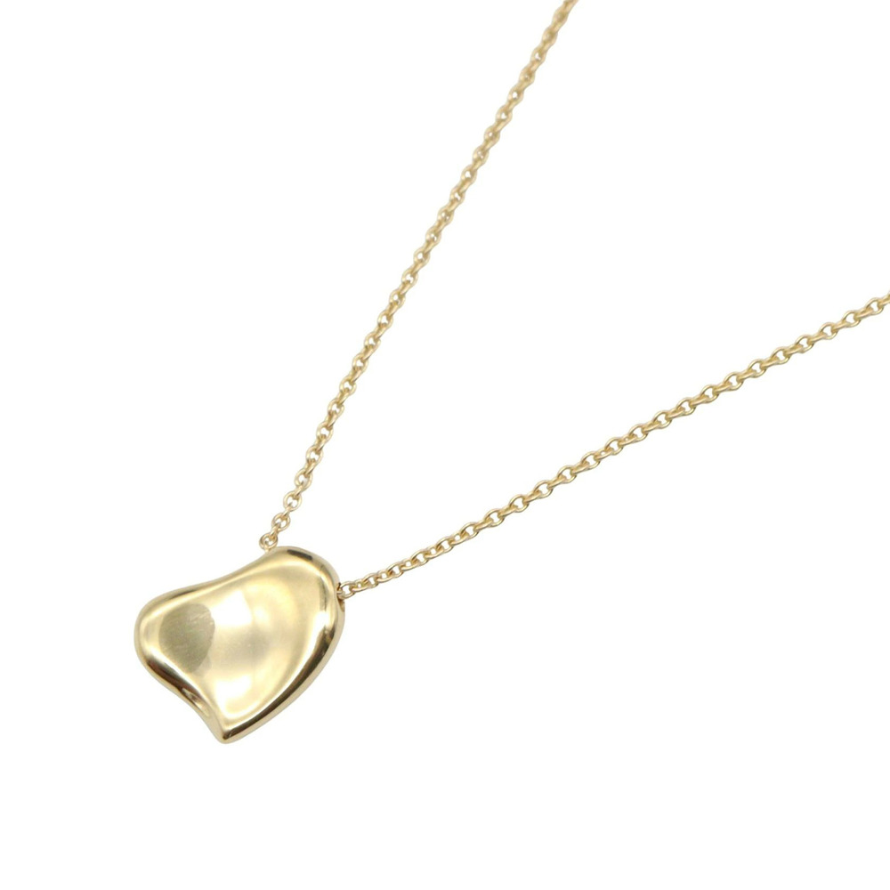 Tiffany Co Elsa Peretti Full Heart Necklace Yellow Gold